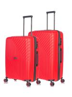 Комплект из 2-х чемоданов L'Case Madrid (M, L) красный, арт:Ch1146