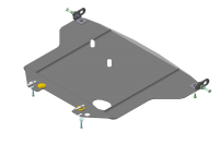 Защита картера и радиатора Motodor для Лексус GS 300 1997-2005, сталь 2мм, арт:MO.05006