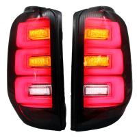 Задние фонари Мицубиси Л200 Тритон 2006-2015 V1 type, комплект:Л+П, светодиодные, бегущий поворотник, арт:MF-TL-000608