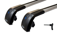 Багажная система на интегрированные рейлинги INTER AEROSTAR R-77i серебристый, арт:INT-5577-S