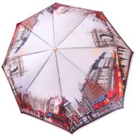 Зонт женский автоматический Три Слона, города, розовый, арт:L3845-T-4