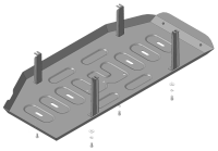 Защита топливного бака Motodor для Хендай Стария 2022-2024, сталь 2мм, арт:MO.70909 Защита топливного бака Motodor для Хендай Стария 2022-2024, сталь 2мм, арт:MO.70909