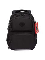 Школьный рюкзак GRIZZLY RB-553-1, черный, 28х39х20