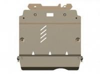 Защита картера и КПП Sheriff на Мерседес Б класс W245 2005-2011, модель №1, алюминий 5мм, арт:13.1175-1