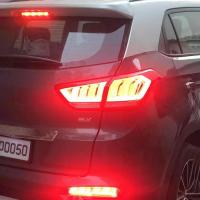 Задние фонари Хендай Крета 2016-2020 модель №3, комплект:Л+П, бегущий поворотник, арт:MF-TL-000493