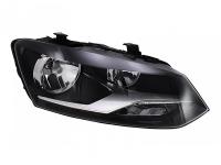 Передняя фара Фольксваген Поло седан 2009-2020 модель №14, 1штука, под галоген, аналог штатной, корректор, арт:MF-HL-000666