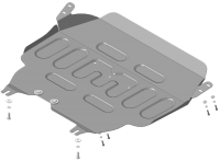 Защита двигателя и КПП Motodor для Хавал Джолион 2021-2024, сталь 2мм, арт:MO.73101