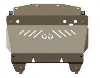 Защита картера Sheriff на Инфинити М35 2006-2010, модель №2, алюминий 5мм, арт:15.1044-1 Защита картера Sheriff на Инфинити М35 2006-2010, модель №2, алюминий 5мм, арт:15.1044-1