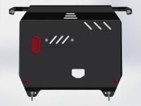 Защита картера и КПП Sheriff на Хендай Солярис 2010-2016, модель №2, сталь 2мм, арт:10.2907-1 Защита картера и КПП Sheriff на Хендай Солярис 2010-2016, модель №2, сталь 2мм, арт:10.2907-1