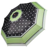 Зонт женский автоматический Три Слона, светло-зеленый горох, арт:L3690-C-4