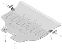 Защита картера Motodor для Субару Аутбек 2021-2024, алюминий 5мм, арт:MO.32237
