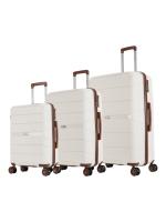 Комплект чемоданов L'Case SINGAPORE (S, M, L) белый, 3 шт., арт:Ch1038