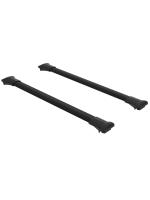 Багажник на крышу Turtle Diamond, черные аэро дуги на Пежо 407 универсал 2004-2010, арт:TUR.0782