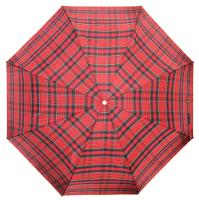 Зонт женский автоматический Три Слона, красная клетка, арт:L3803-K-3