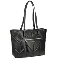 Сумка женская David Jones 6860-4 черная, 27x41x12, арт:6860-4/черный
