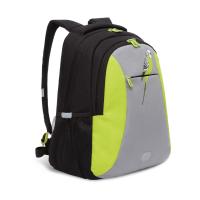 Рюкзак GRIZZLY RD-242-4 черный-салатовый, 31х42х18