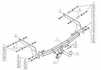 Фаркоп AvtoS на Рено Аркана 2019-, арт:RN 16