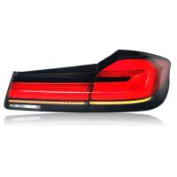 Задние фонари БМВ 5 серии G30 2017-2020 V6 type, комплект:Л+П, светодиодные, динамичный поворотник, арт:MF-TL-000598