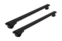 Багажник на крышу Atlant, 6031+8810, черные крыловидные дуги 1,26м на Субару XV (с рейлингами) 2012-2016, арт:217337