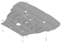 Защита картера и КПП Motodor для Хендай Стария 2022-2024, сталь 2мм, арт:MO.70908 Защита картера и КПП Motodor для Хендай Стария 2022-2024, сталь 2мм, арт:MO.70908