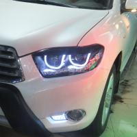 Передние фары Тойота Хайлендер 2007-2010 модель №5, комплект:Л+П, бифокальная линза, ДХО, арт:MF-HL-000414 Передние фары Тойота Хайлендер 2007-2010 модель №5, комплект:Л+П, бифокальная линза, ДХО, арт:MF-HL-000414