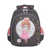 Школьный рюкзак GRIZZLY RAz-386-10 темно-серый, 28х36х20