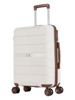 Чемодан маленький L'Case SINGAPORE (S) белый, 57.5х40х23, арт:Ch0840