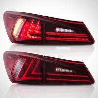 Задние фонари Лексус IS 2006-2012 модель №1, красные, комплект:Л+П, арт:MF-TL-000484