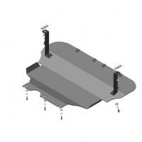 Защита картера и КПП Motodor для Шкода Суперб 2015-2024, алюминий 5мм, арт:MO.32302-2
