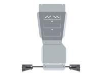 Защита КПП и РК Sheriff для Мицубиси Паджеро Спорт 3 2016-2024, модель №4, алюминий 4мм, арт:14.3423