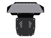 Защита картера Sheriff на Ауди Q7 для комплекта S-line 2006-2015, модель №14, сталь 2,5мм, арт:02.1068