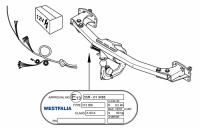 Фаркоп Westfalia на Мерседес Б класс W246 2011-2019, арт:313386600001