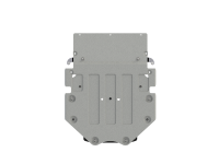 Защита картера и КПП Sheriff на Ауди А6 2019-2022, модель №4, алюминий 4мм, арт:02.4381