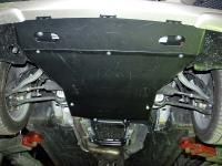 Защита картера Sheriff на Мерседес С класс W203 2000-2007, модель №1, сталь 2мм, арт:13.0440