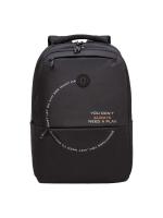 Молодежный рюкзак GRIZZLY RU-537-5, черный - кирпичный, 29х43х15