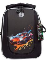 Школьный ранец формованный GRIZZLY RAf-593-3, черный