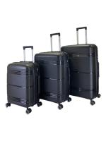 Комплект чемоданов MIRONPAN 11362 (XS, M, L) черный, 3шт., арт:Ch1200