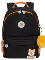 Детский рюкзак GRIZZLY RK-578-3, черный, 21х29х8