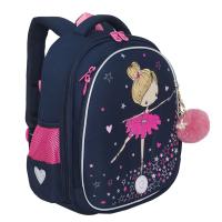 Школьный ранец GRIZZLY RAz-486-6 синий, 28х36х20