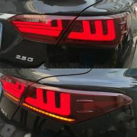 Задние фонари Тойота Камри 70 2018-2020, модель №1, красные, бегущий поворотник, комплект:Л+П, арт:MF-TL-000435