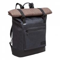 Рюкзак GRIZZLY RQL-315-1 черный-коричневый 29х42х11