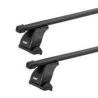 Багажник на крышу LUX прямоугольные дуги 1,2м на Форд Мондео 3 седан/хэтчбек (штатные места) 2001-2007, арт:212801