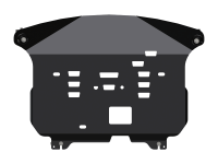 Защита картера и КПП Sheriff на Грант Хендай Санта Фе 2018-2022 сталь 2мм, арт:10.3929 V1-2 Защита картера и КПП Sheriff на Грант Хендай Санта Фе 2018-2022 сталь 2мм, арт:10.3929 V1-2