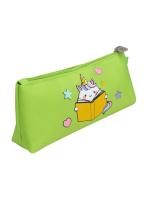 Школьный пенал GRIZZLY PL-33-11/салатовый, 22х9х6