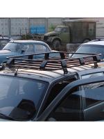 Багажник корзина на крышу ED на Лада Нива Тревел 2020-2024 (без рейлингов), платформа 1530х1180 без сетки, арт:ED2-205E-2