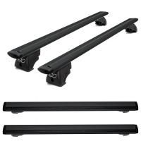 Багажник на крышу ED черные крыловидные дуги 1,25м на Ауди Q8 2018-2024, арт:ED-1660