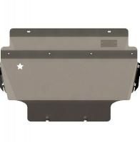 Защита радиатора Sheriff на Ниссан Навара 2010-2015, модель №10, алюминий 5мм, арт:15.1937-2