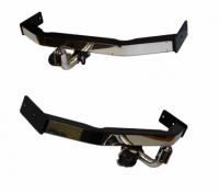 Фаркоп с декоративной пластиной Baltex для Тойота Прадо 120 2003-2009, модель №2, арт:Y13a1-2