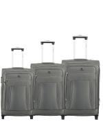 Комплект чемоданов 4ROADS 228 (S, M, L) серо-оливковый, 3шт., арт:Ch1205