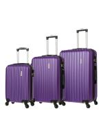 Комплект чемоданов L'Case Krabi (XS, M, L) фиолетовый, 3 шт., арт:Ch1149